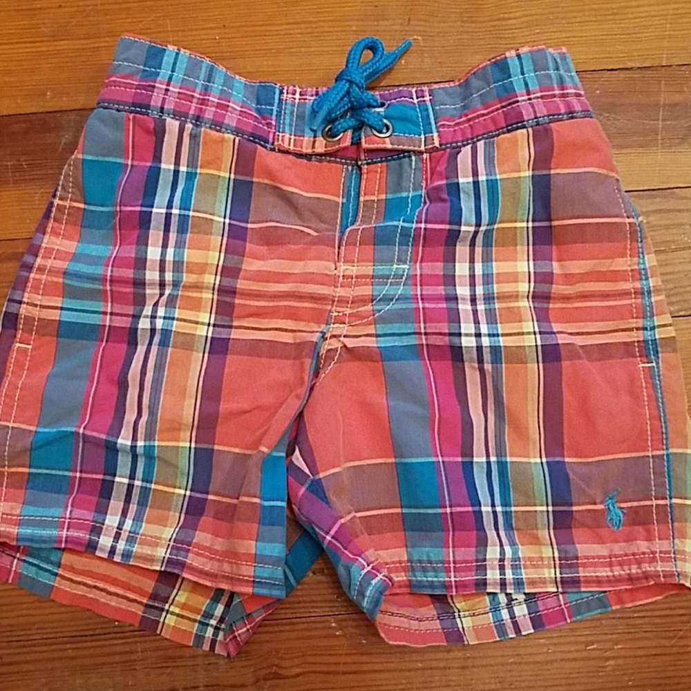 Ralph Lauren 3T Plaid Bathing Suit